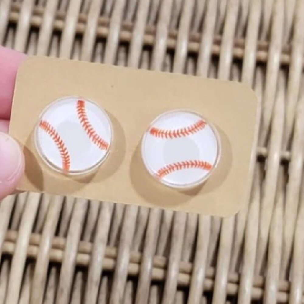 NWT Baseball Studs